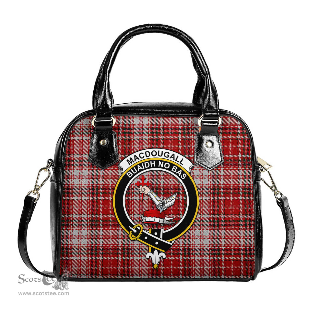 Scottish MacDougall Dress Tartan Shoulder Handbags with Family Crest Scottish Plaid Tartan Plaid - ScotsTee - scotstee.com