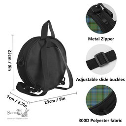 Scottish MacMillan Hunting Ancient Tartan Round Crossbody Bags - Round Purse Scottish Plaid Tartan Plaid - ScotsTee - scotstee.com
