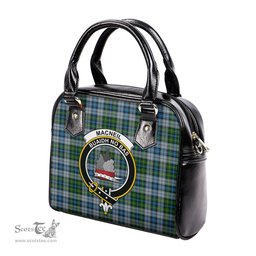 Scottish MacNeil Dress Tartan Shoulder Handbags with Family Crest Scottish Plaid Tartan Plaid - ScotsTee - scotstee.com
