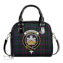 Scottish MacLachlan Hunting Tartan Shoulder Handbags with Family Crest Scottish Plaid Tartan Plaid - ScotsTee - scotstee.com