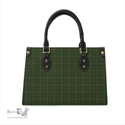 Scottish MacKinnon Hunting Tartan Leather Bag for Women Scottish Plaid Tartan Plaid - ScotsTee - scotstee.com