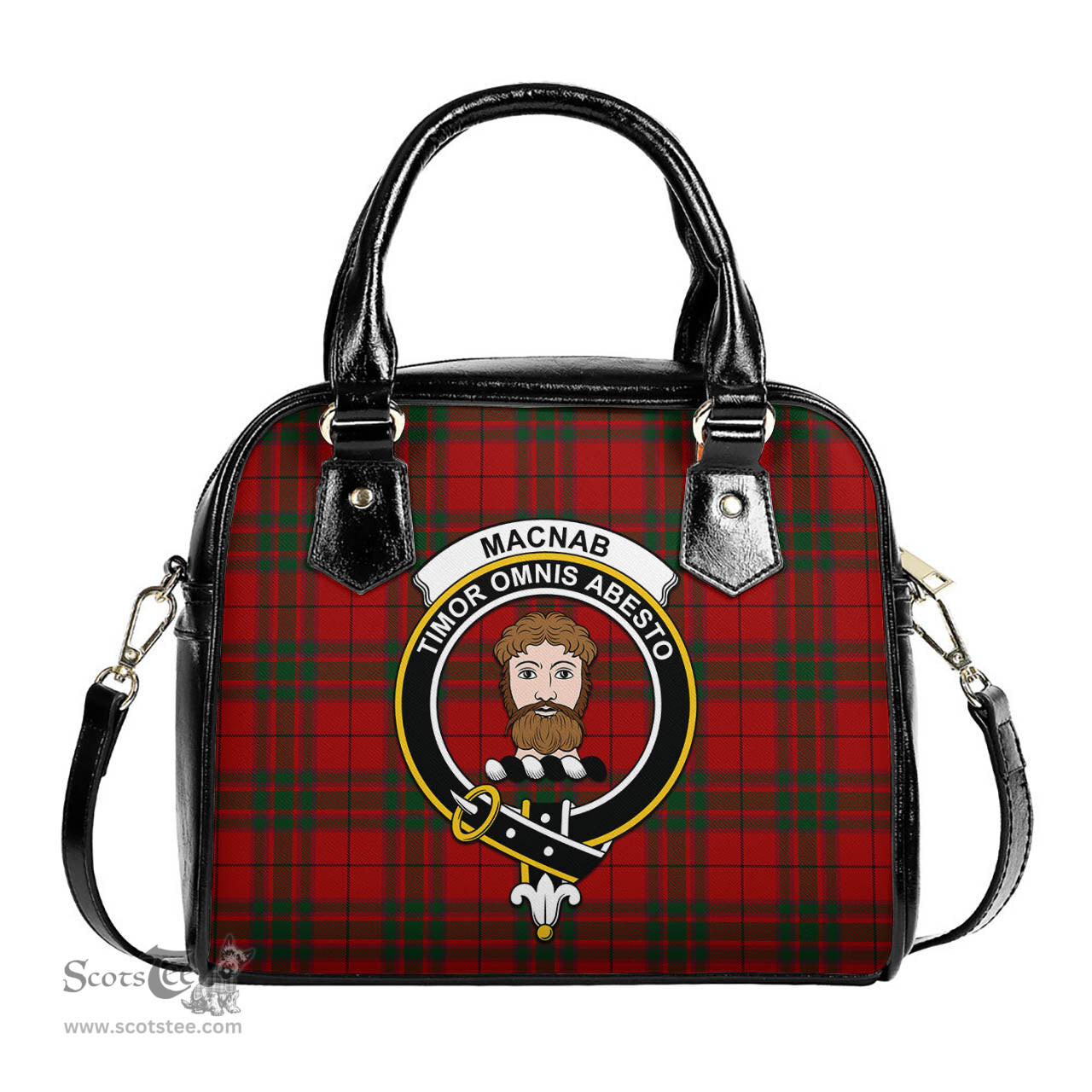 Scottish MacNab Tartan Shoulder Handbags with Family Crest Scottish Plaid Tartan Plaid - ScotsTee - scotstee.com