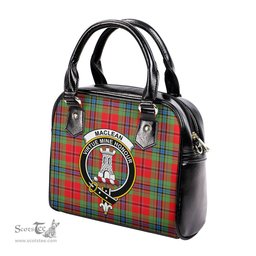 Scottish MacLean of Duart Modern Tartan Shoulder Handbags with Family Crest Scottish Plaid Tartan Plaid - ScotsTee - scotstee.com