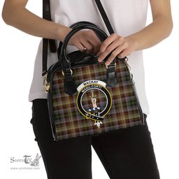 Scottish MacKay of Strathnaver Tartan Shoulder Handbags with Family Crest Scottish Plaid Tartan Plaid - ScotsTee - scotstee.com