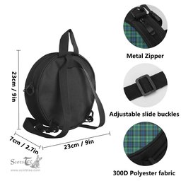 Scottish MacNeil of Colonsay Ancient Tartan Round Crossbody Bags - Round Purse Scottish Plaid Tartan Plaid - ScotsTee - scotstee.com