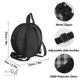 Scottish MacPherson Dress Tartan Round Crossbody Bags - Round Purse Scottish Plaid Tartan Plaid - ScotsTee - scotstee.com