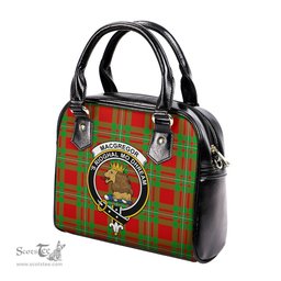 Scottish MacGregor Modern Tartan Shoulder Handbags with Family Crest Scottish Plaid Tartan Plaid - ScotsTee - scotstee.com