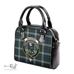 Scottish MacInnes Dress Tartan Shoulder Handbags with Family Crest Scottish Plaid Tartan Plaid - ScotsTee - scotstee.com