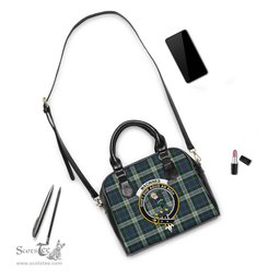 Scottish MacInnes Dress Tartan Shoulder Handbags with Family Crest Scottish Plaid Tartan Plaid - ScotsTee - scotstee.com
