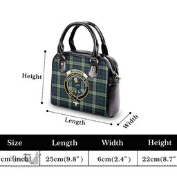 Scottish MacInnes Dress Tartan Shoulder Handbags with Family Crest Scottish Plaid Tartan Plaid - ScotsTee - scotstee.com
