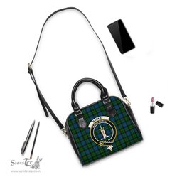 Scottish MacKay Modern Tartan Shoulder Handbags with Family Crest Scottish Plaid Tartan Plaid - ScotsTee - scotstee.com