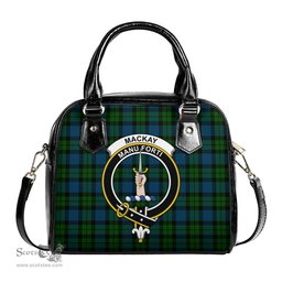 Scottish MacKay Modern Tartan Shoulder Handbags with Family Crest Scottish Plaid Tartan Plaid - ScotsTee - scotstee.com
