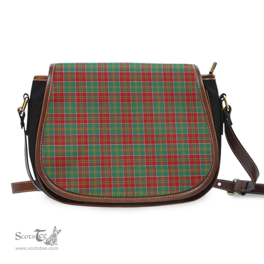 Scottish MacDonald of Kingsburgh Tartan Saddle Crossbody Bag Scottish Plaid Tartan Plaid - ScotsTee - scotstee.com
