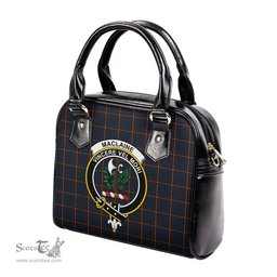 Scottish MacLaine of Lochbuie Hunting Tartan Shoulder Handbags with Family Crest Scottish Plaid Tartan Plaid - ScotsTee - scotstee.com