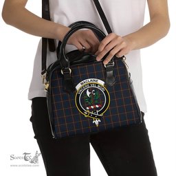 Scottish MacLaine of Lochbuie Hunting Tartan Shoulder Handbags with Family Crest Scottish Plaid Tartan Plaid - ScotsTee - scotstee.com