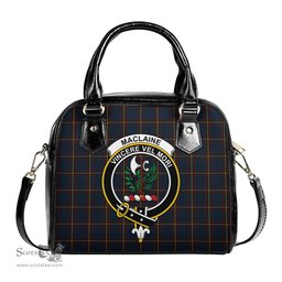 Scottish MacLaine of Lochbuie Hunting Tartan Shoulder Handbags with Family Crest Scottish Plaid Tartan Plaid - ScotsTee - scotstee.com