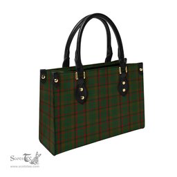 Scottish Macnaughton Hunting Tartan Leather Bag for Women Scottish Plaid Tartan Plaid - ScotsTee - scotstee.com