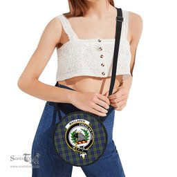 Scottish MacLaren Tartan Round Crossbody Bags - Round Purse with Family Crest Scottish Plaid Tartan Plaid - ScotsTee - scotstee.com