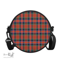 Scottish MacDuff Ancient Tartan Round Crossbody Bags - Round Purse Scottish Plaid Tartan Plaid - ScotsTee - scotstee.com