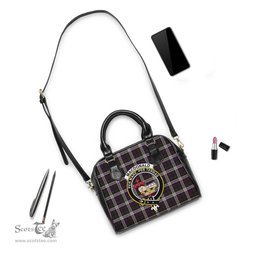 Scottish MacDonald Dress Tartan Shoulder Handbags with Family Crest Scottish Plaid Tartan Plaid - ScotsTee - scotstee.com
