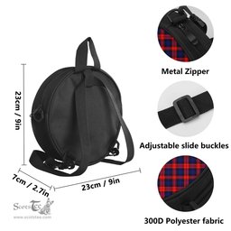Scottish MacLachlan Modern Tartan Round Crossbody Bags - Round Purse with Family Crest Scottish Plaid Tartan Plaid - ScotsTee - scotstee.com