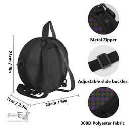 Scottish MacDonell of Glengarry Tartan Round Crossbody Bags - Round Purse Scottish Plaid Tartan Plaid - ScotsTee - scotstee.com