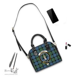 Scottish MacKay Ancient Tartan Shoulder Handbags with Family Crest Scottish Plaid Tartan Plaid - ScotsTee - scotstee.com