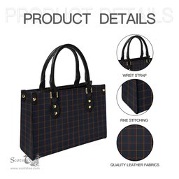 Scottish MacLaine of Lochbuie Hunting Tartan Leather Bag for Women Scottish Plaid Tartan Plaid - ScotsTee - scotstee.com