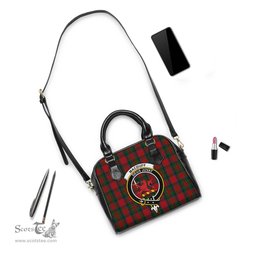 Scottish MacDuff Tartan Shoulder Handbags with Family Crest Scottish Plaid Tartan Plaid - ScotsTee - scotstee.com