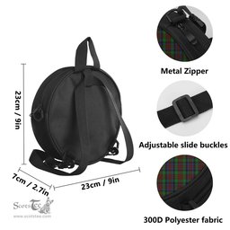 Scottish MacDuff Hunting Tartan Round Crossbody Bags - Round Purse Scottish Plaid Tartan Plaid - ScotsTee - scotstee.com