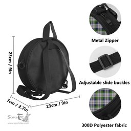 Scottish MacNaughton Dress Tartan Round Crossbody Bags - Round Purse Scottish Plaid Tartan Plaid - ScotsTee - scotstee.com