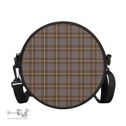 Scottish MacIntyre Hunting Weathered Tartan Round Crossbody Bags - Round Purse Scottish Plaid Tartan Plaid - ScotsTee - scotstee.com