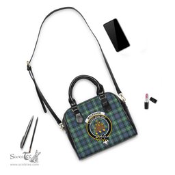 Scottish MacKenzie Ancient Tartan Shoulder Handbags with Family Crest Scottish Plaid Tartan Plaid - ScotsTee - scotstee.com