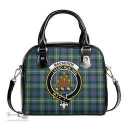 Scottish MacKenzie Ancient Tartan Shoulder Handbags with Family Crest Scottish Plaid Tartan Plaid - ScotsTee - scotstee.com