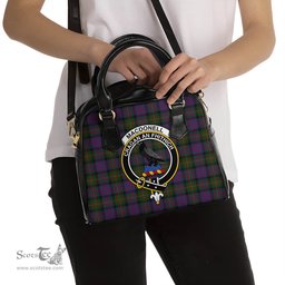 Scottish MacDonell of Glengarry Tartan Shoulder Handbags with Family Crest Scottish Plaid Tartan Plaid - ScotsTee - scotstee.com