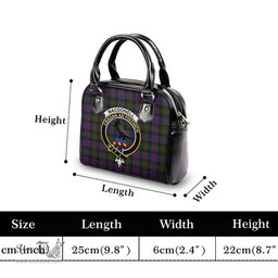 Scottish MacDonell of Glengarry Tartan Shoulder Handbags with Family Crest Scottish Plaid Tartan Plaid - ScotsTee - scotstee.com