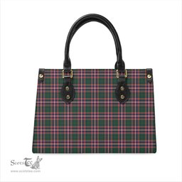 Scottish MacFarlane Hunting Modern Tartan Leather Bag for Women Scottish Plaid Tartan Plaid - ScotsTee - scotstee.com