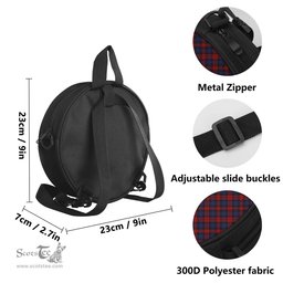 Scottish MacLachlan Tartan Round Crossbody Bags - Round Purse with Family Crest Scottish Plaid Tartan Plaid - ScotsTee - scotstee.com