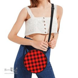 Scottish MacIver Modern Tartan Round Crossbody Bags - Round Purse Scottish Plaid Tartan Plaid - ScotsTee - scotstee.com