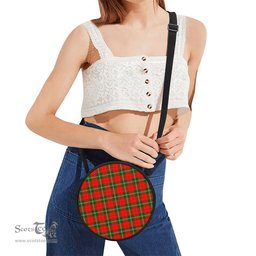 Scottish Lennox Modern Tartan Round Crossbody Bags - Round Purse Scottish Plaid Tartan Plaid - ScotsTee - scotstee.com