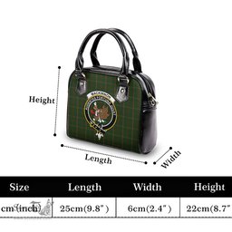 Scottish MacKinnon Hunting Tartan Shoulder Handbags with Family Crest Scottish Plaid Tartan Plaid - ScotsTee - scotstee.com
