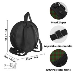Scottish MacFie Hunting Tartan Round Crossbody Bags - Round Purse Scottish Plaid Tartan Plaid - ScotsTee - scotstee.com