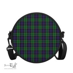 Scottish Leslie Hunting Tartan Round Crossbody Bags - Round Purse Scottish Plaid Tartan Plaid - ScotsTee - scotstee.com