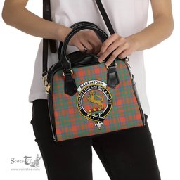 Scottish MacKintosh Ancient Tartan Shoulder Handbags with Family Crest Scottish Plaid Tartan Plaid - ScotsTee - scotstee.com