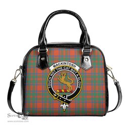 Scottish MacKintosh Ancient Tartan Shoulder Handbags with Family Crest Scottish Plaid Tartan Plaid - ScotsTee - scotstee.com