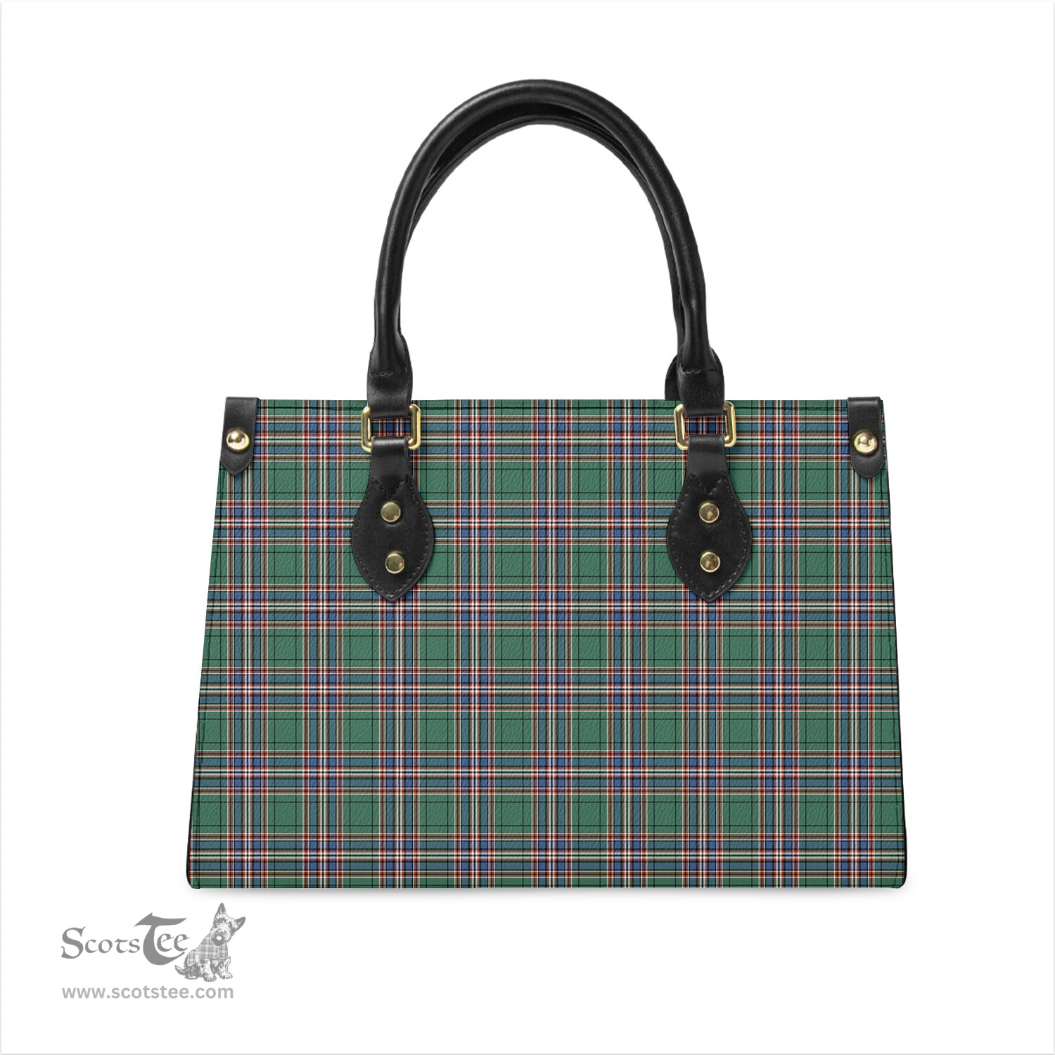 Scottish MacFarlane Hunting Ancient Tartan Leather Bag for Women Scottish Plaid Tartan Plaid - ScotsTee - scotstee.com