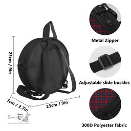 Scottish MacLachlan Tartan Round Crossbody Bags - Round Purse Scottish Plaid Tartan Plaid - ScotsTee - scotstee.com