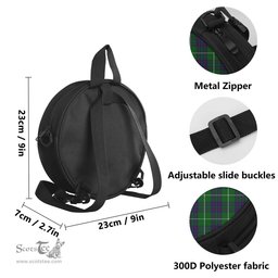 Scottish MacIntyre Hunting Tartan Round Crossbody Bags - Round Purse Scottish Plaid Tartan Plaid - ScotsTee - scotstee.com