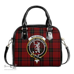 Scottish MacQueen Tartan Shoulder Handbags with Family Crest Scottish Plaid Tartan Plaid - ScotsTee - scotstee.com