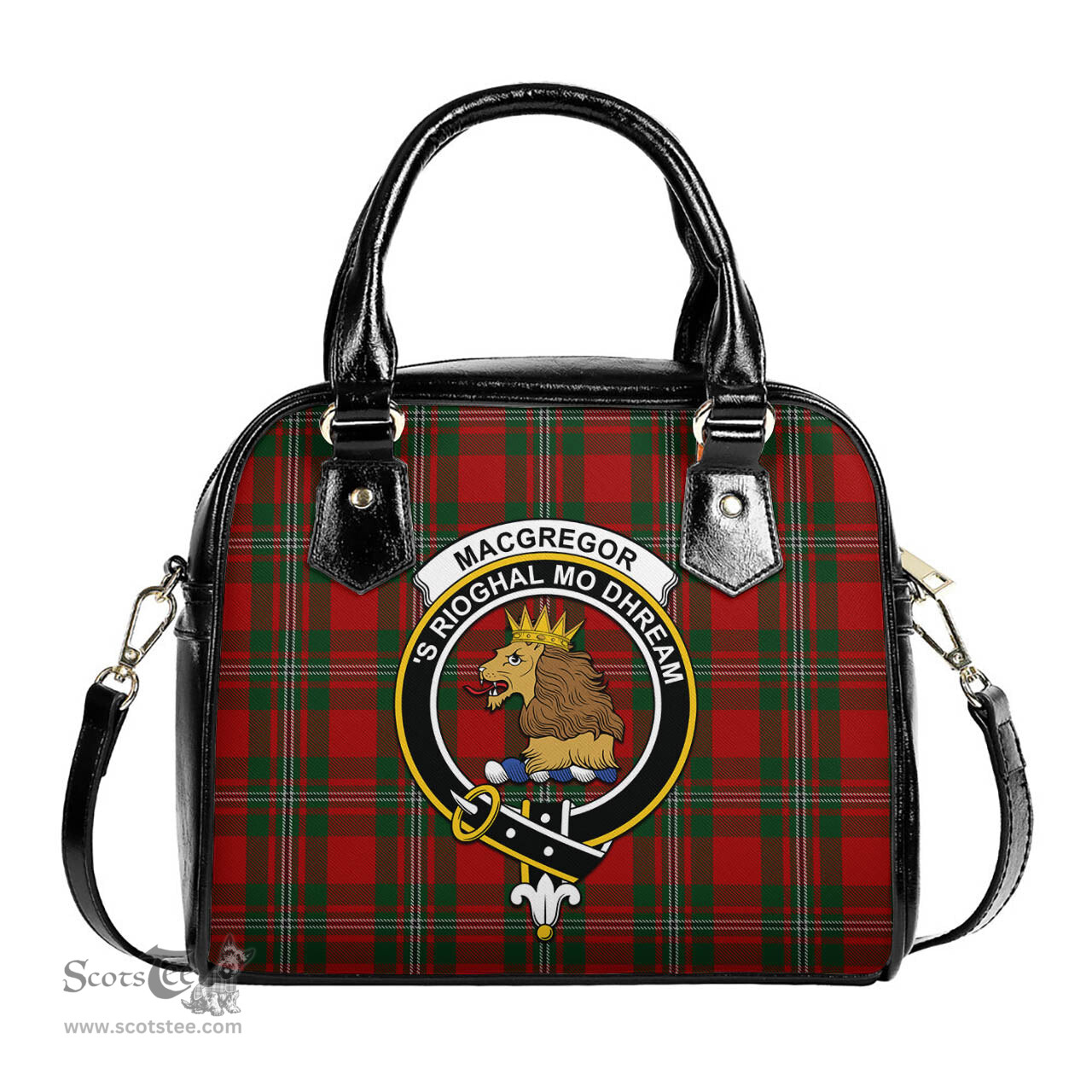 Scottish MacGregor Tartan Shoulder Handbags with Family Crest Scottish Plaid Tartan Plaid - ScotsTee - scotstee.com